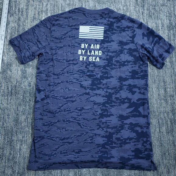 Men's XL Project Rock Veterans Day Show Camo T-Shirt Training Gym Workout Tee - Picture 6 of 10